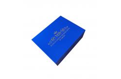 China Recyclable Blue Paper Slide Open Cardboard Drawer Packaging for Elegant Skincare supplier
