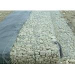 Dark Green Pvc Coated Gabion Baskets 80mm*100mm Mesh Opening For Civil Project for sale