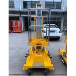 6 Meters Flame Proof Aluminum Aerial Work Platform Single Mast Man Lift 130Kg for sale