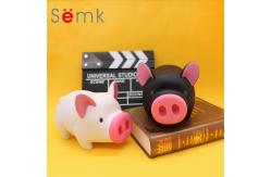 China Pink Pig Plastic Piggy Bank Toy Eco Friendly PVC Material For Kids supplier