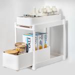 Convenient And Practical Pull Out Multifunction Kitchen Organizer 1kg Quantity 2 Containers for sale