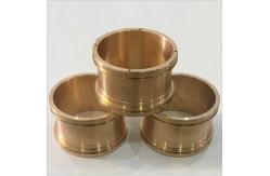 China CNC Precision Machining Copper Flange Sleeve Bushing Oil Groove Costom Size supplier