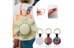 China Customized Sublimation Leather Magnetic Hat Clip Golf Hat Clip Leather Wallet Key Pendant supplier