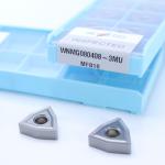 Carbide Turning Insert WNMG0804 , Negative CNC Insert With 3MU Semi-finish Chipbreaker for sale