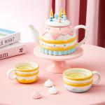 Elegant Ceramic Tea Coffee Set In Classic / Modern Design Makes Ideal Presents for sale