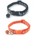 Footprint Cat Dog Collar Patch Cloth Kitten E Collar With Bell for sale