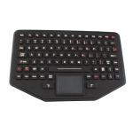 Ip68 Silicone Movable Desktop Industrial Keyboard With Touchpad For Military for sale
