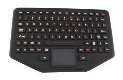China Ip68 Silicone Movable Desktop Industrial Keyboard With Touchpad For Military supplier