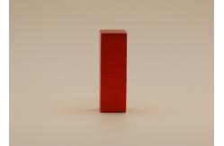 China Frosted Matt Red Empty Lipstick Bottles Square Shape For Personal Care supplier