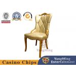 China Premium Hotel Casino Poker Table Oak Dining Chair Game Custom Design Club Oak Dining Chair for sale