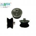 Customized Color V Shape Rubber Coating Wheels for High Load Robots on Guide Moving for sale