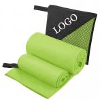 Customized logo Microfiber Gym Towel Portable Yoga Fitness Towel Sweat-absorbing Beach Towel for sale