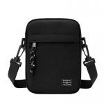 Fashion Men's Small Shoulder Bags Black Handbag Travel Wallet Mini Crossbody Bag Passport Clip Mobile Purse Strap Neck Pouch for sale