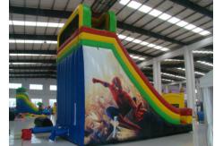 China Spiderman Theme Commercial Inflatable Water Slides 8 X 5 X 7m Enviroment - Friendly supplier