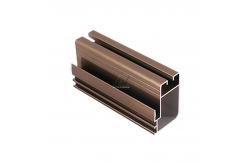 China Factory Price Anodized Brown Aluminum window Frame Extrusions Sliding Window Profile supplier