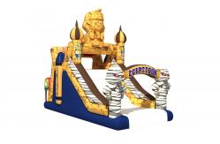 China Castle Theme 0.55mm PVC Commercial Inflatable Water Slides supplier