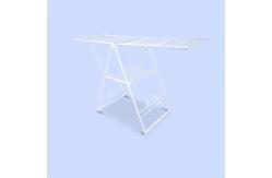 China Large Capacity Folding Clothes Hanger Rack K Shape 2 Layer supplier