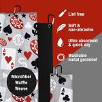 Sport Microfiber Golf Towel Sublimation Printed Accept Custom for sale