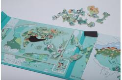 China Customized Magnetic Educational Jigsaw Puzzle Chinese Map Non Toxic supplier