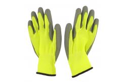 China Green Polyester Garden Work Gloves Comfortable Breathable Protective Gloves supplier