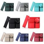 Custom Logo Nobel Sleek PU Leather Jewelry Packaging Box With Soft Velvet Lining