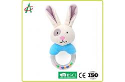 China Rabbit 21x8.5cm Baby Plush Rattle 100 polyester CE Certification supplier
