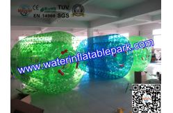 China Exciting Green Huge Inflatable Walk On Water Ball , Person Inside Ball supplier