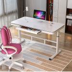 Custom Promotion Middle Height Adjustable Writing Table with Rustic Brown Desktop