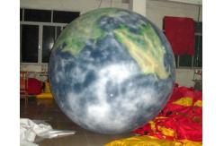 China 0.18mm Pvc Attactive Inflatable Earth Balloon For Advertising , Advertising Inflatables supplier