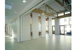 China Melamine Finish Folding Classroom Office Partition Walls With Movable Aluminium Track supplier