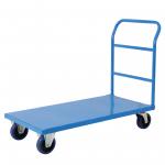 300KG 400KG Heavy Duty Platform Trolley Blue Hand Truck Push Cart for sale