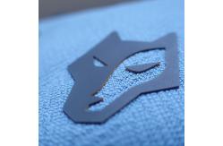 China Animals Shape 3D 7cm Heat Transfer Garment Labels Silicon Rubber Printing supplier