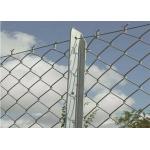 Galvanized 4mm Diamond Chain Link Fencing 60*60mm Mesh for sale