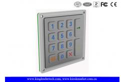 China Silver 14 Keys Backlit Metal Keypad IP65 Waterproof Keypad 4x4 Datasheet supplier