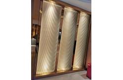 China Booth 3 Dimensional Backlit 1sqm Decorative Fused Glass supplier
