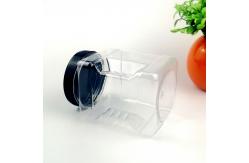 China PET Clear Square Grip 4500ml Plastic Screw Cap Jars BPA Free supplier