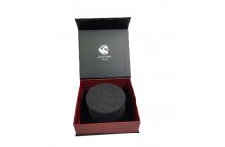 China Custom Logo Luxury Black Gift Box with Magnetic Closure Made from Recycled Materials supplier