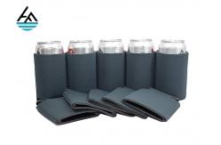 China Custom Neoprene Can Holder Neoprene Beer Can Cooler Stitched Fabric Edges supplier