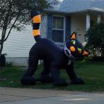 Black Inflatable Cat, Halloween Event Inflatable Cat Decoration,Inflatable Cat Costume for sale