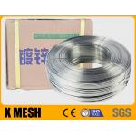 Electric Galvanised Stitching Wire 2.6mm X 0.5mm Flat Silver Color For Carton for sale