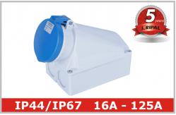 China Wall Mounted Electrical Industrial Power Socket 16A 32A 63A 125A supplier