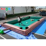 Inflatable Party Games Big Human Inflatable Sports Games Snooker Pool Table Logo Printing for sale