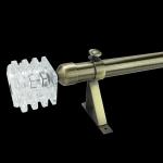 60cm Polygonal  SS Double End Pipe Curtain Rods for sale