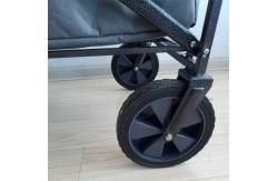 China PVC  8 Inch Hard Rubber Wheels 20cm Folding Cart Solid Trolley Wheels supplier