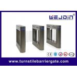 DC24V Blushless Motor Swing Turnstile Gate IP54 Opening / Closing Speed Adjustable for sale