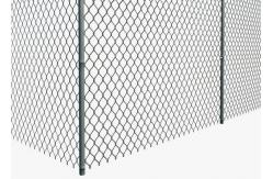 China Diamond Wire Mesh Portable 1.0mm Chain Link Galvanized Fence 0.5m Height supplier