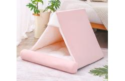 China Washable Cushion Cat Tube Bed With Central Mat supplier
