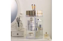 China Adjustable Acrylic 360 Degree Rotating Cosmetic Organizer 4 Tier supplier
