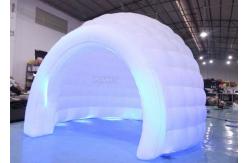China 3m White Oxford Cloth Inflatable Bubble Igloo Dome Tent With Led Light supplier