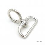 Zinc Alloy Swivel Snap Hook Nickel Plated Heavy Duty Swivel Hooks 38mm for sale
